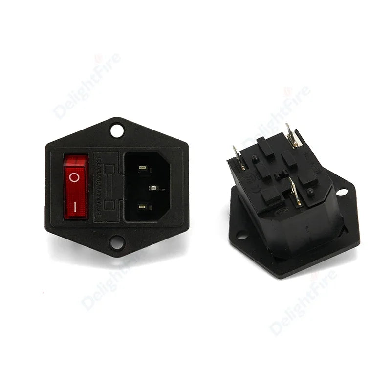 Repalcemant AC Electrical Socket C14 C13 Rewirable Plug Adapter Power Supply Plug Socket C13 Female Male Plug Converter