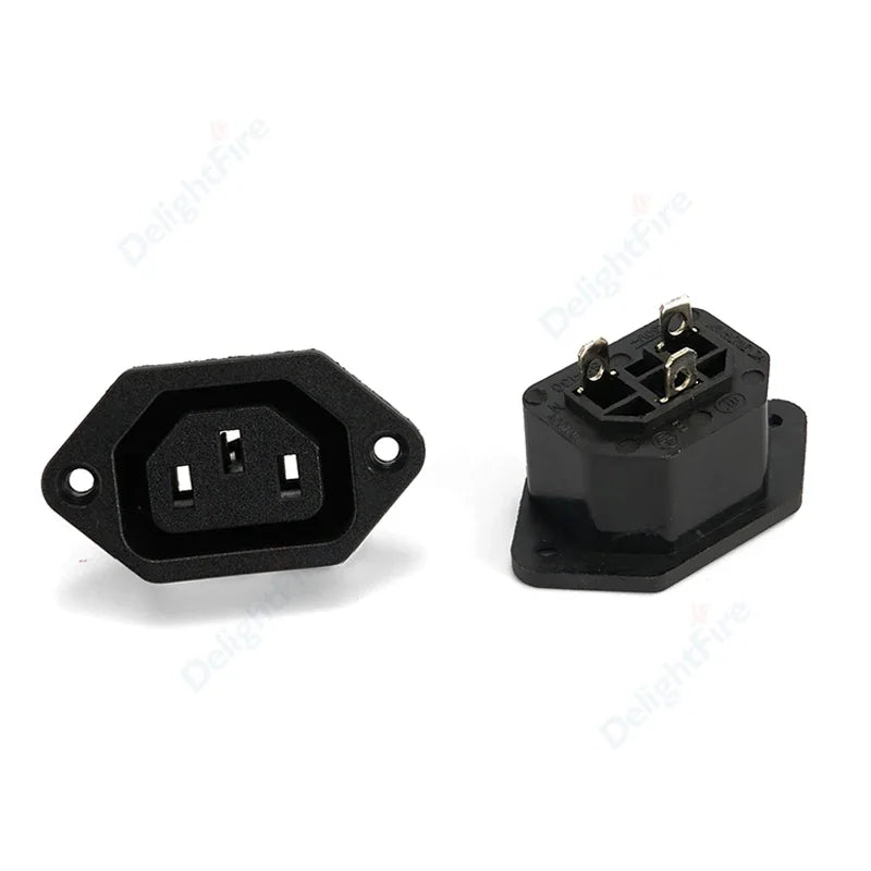 Repalcemant AC Electrical Socket C14 C13 Rewirable Plug Adapter Power Supply Plug Socket C13 Female Male Plug Converter