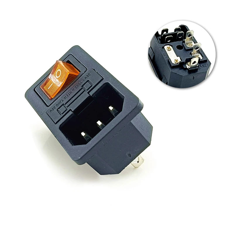 Repalcemant AC Electrical Socket C14 C13 Rewirable Plug Adapter Power Supply Plug Socket C13 Female Male Plug Converter