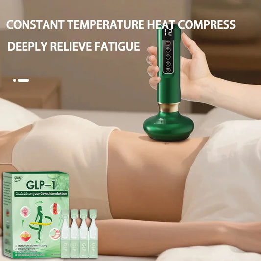 Electric multi-functional heating meridian dredging and absorbing device intelligent negative pressure heat compressor