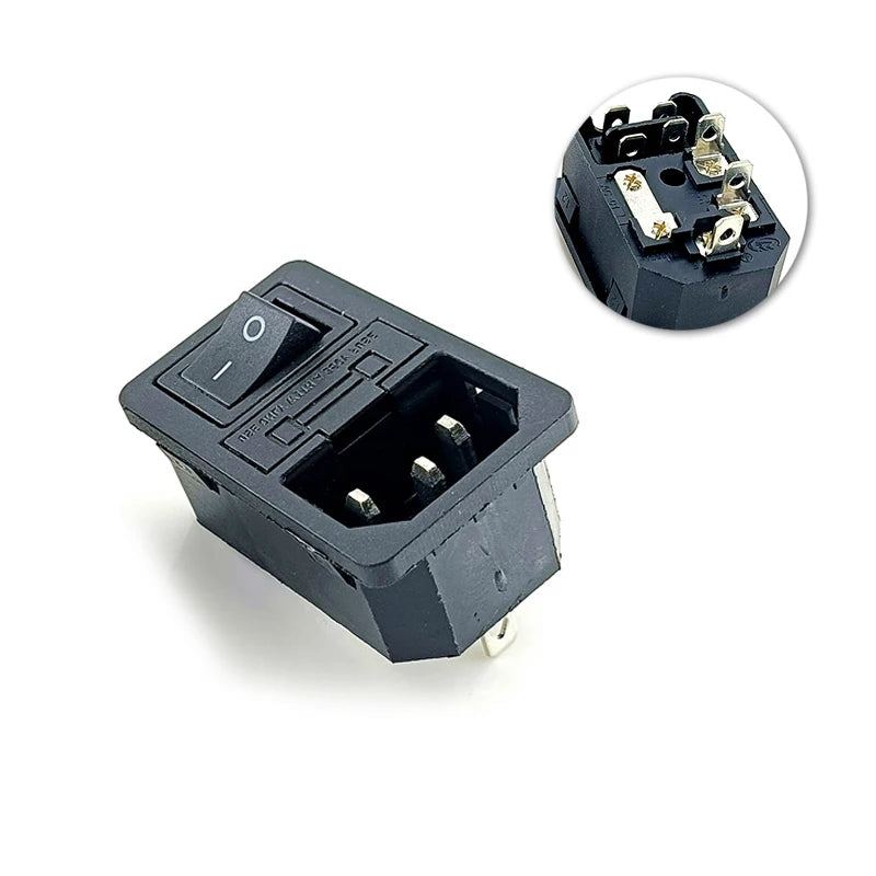 Repalcemant AC Electrical Socket C14 C13 Rewirable Plug Adapter Power Supply Plug Socket C13 Female Male Plug Converter