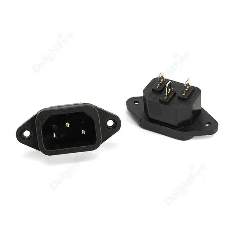Repalcemant AC Electrical Socket C14 C13 Rewirable Plug Adapter Power Supply Plug Socket C13 Female Male Plug Converter