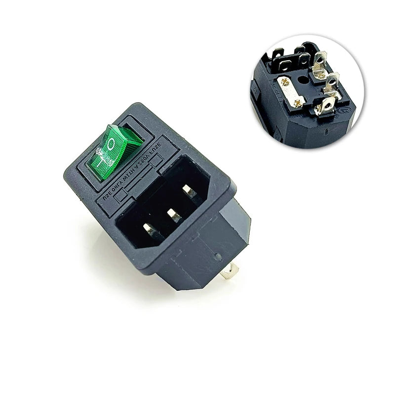 Repalcemant AC Electrical Socket C14 C13 Rewirable Plug Adapter Power Supply Plug Socket C13 Female Male Plug Converter